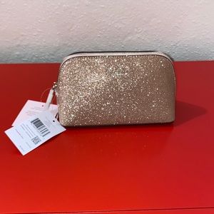 Kate Spade Shimmery Fabric Small Cosmetic Pouch K4709